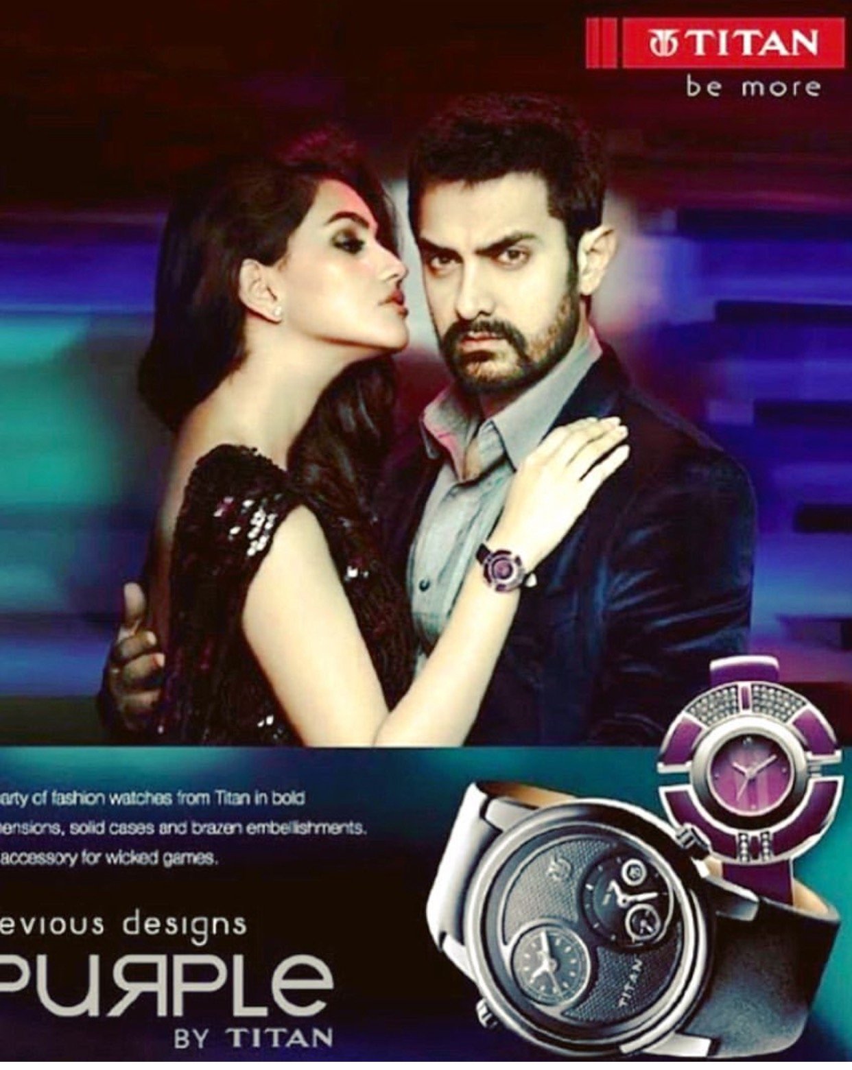 Anjali Lavania with the legendary Actor Aamir Khan for titan watches