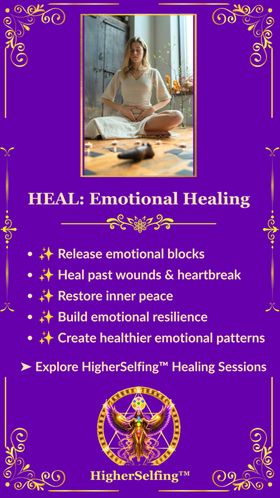 HigherSelfing™ | Heal: Emotional Healing. Release emotional blocks. Restore Inner Peace.