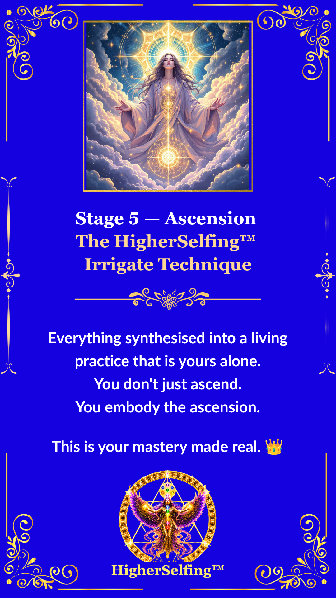 HigherSelfing™ | Stage 5 The HigherSelfing™ Irrigate Technique . Directing your low vibrational thoughts to higher ones through the irrigate technique.