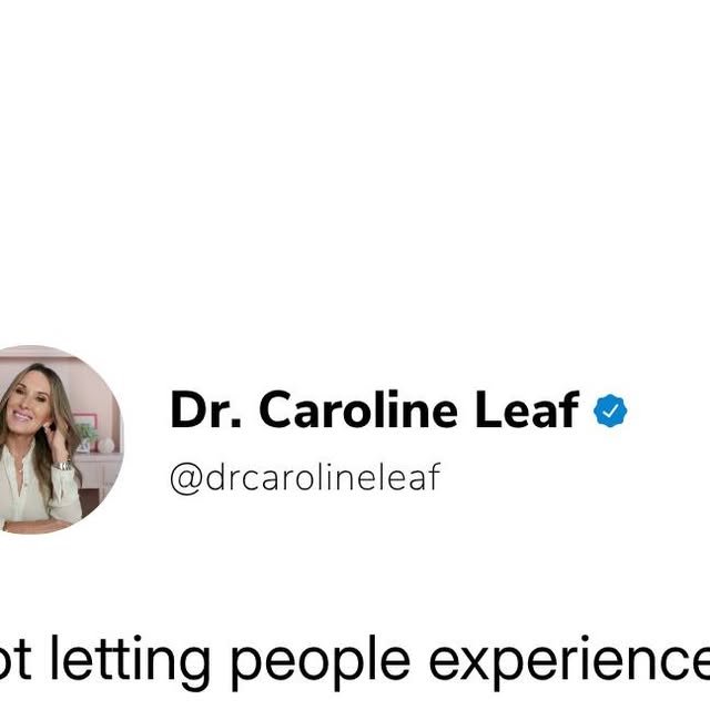 Dr. Caroline Leaf | Neuroscientist & Neuroplasticity Expert (@drcarolineleaf) • Instagram photo people pleasing
